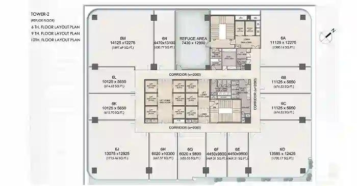 3 BHK Floor Plan