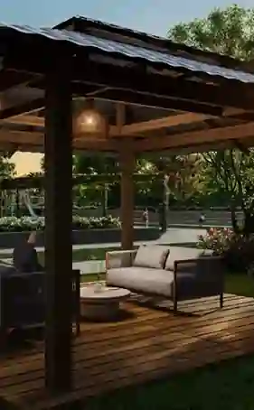 Outdoor Cabana Lounge